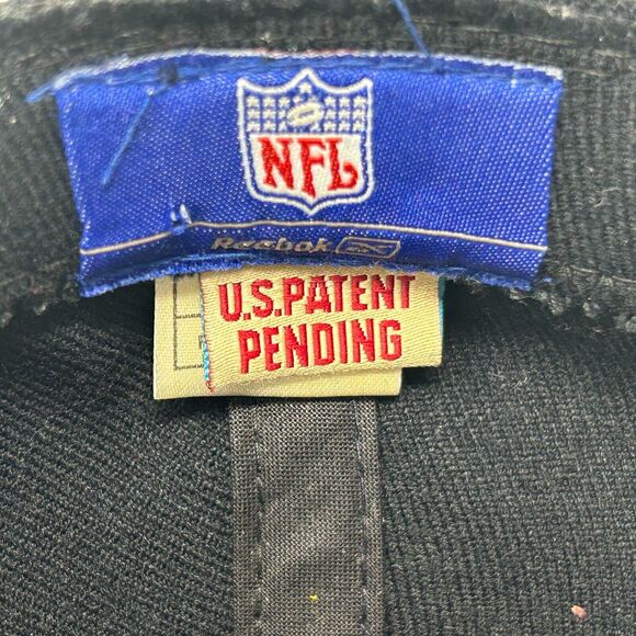 Las Vegas Raiders Hat Baseball Cap Flex Fitted OSFA NFL Reebok One Fit Navy Blue - Picture 11 of 13